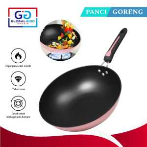 Wajan Penggorengan Teflon 30 cm Anti Lengket dengan Handle Tahan Panas - Panci