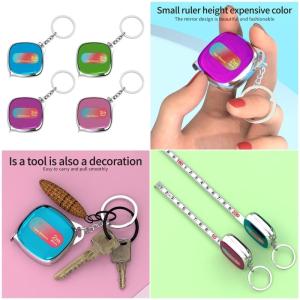 Professional Mini 2M Measuring Device with Clear Double Scale Marking & Quick Retract Function Suitable for DIY Projects