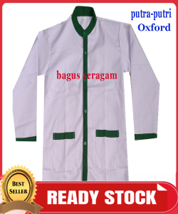 BAJU SEKOLAH MADRASAH PUTIH STRIP HIJOU PUTRA & PUTRI SERAGAM SEKOLAH MADRASAH