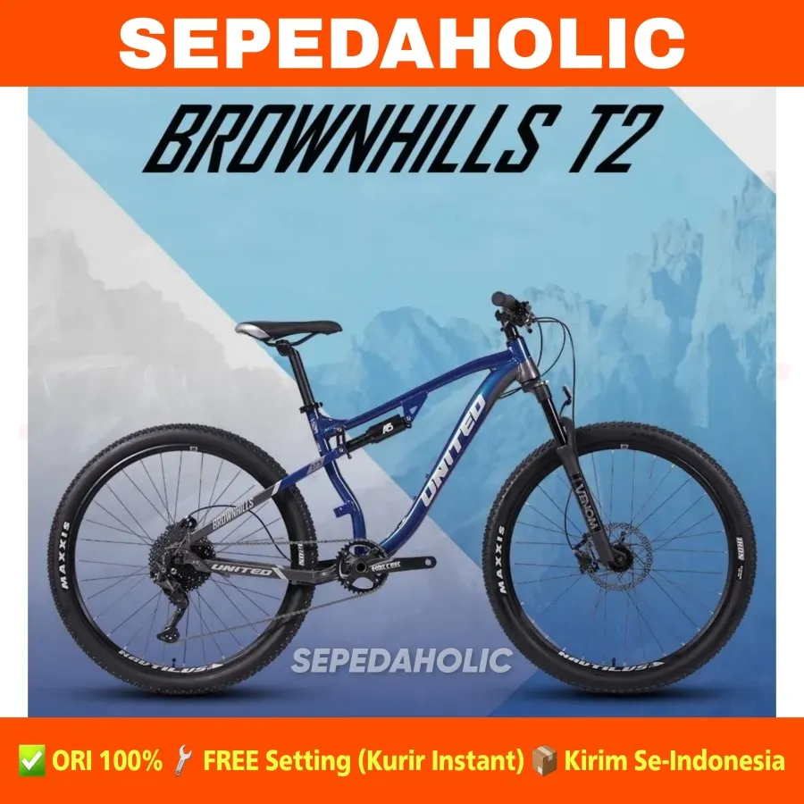 Sepeda Gunung MTB UNITED BROWNHILLS T2 Alloy 29 Inch 10 Speed