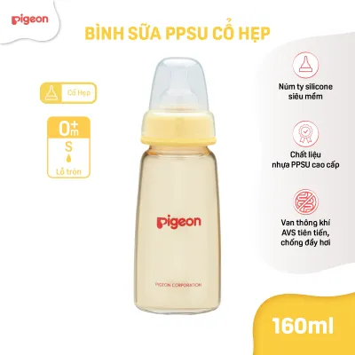 Bình Sữa Cổ Hẹp PPSU Pigeon 160ml (S)