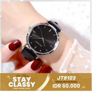 Jam Tangan Wanita Seri JT 8123 - Hitam Women Watch Jims Honey