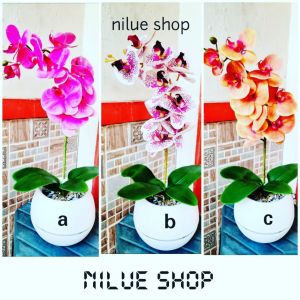 nilueshop bunga anggrek premium latex (high quality)-set anggrek latex po tbola