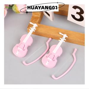 HUAYANG01 [2023 new HOT FASHION] Mini thu nhỏ Violin mô phỏng Violin handmade Máy tính để bàn Violin trang trí không mùi Nhà búp bê phụ kiện