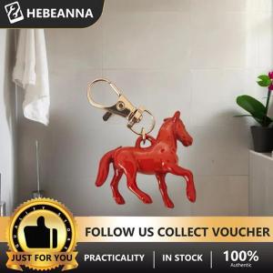hebeanna พวงกุญแจม้าขนาดเล็กสามมิติรูปสัตว์การ์ตูนอะคริลิคน่ารักสำหรับผู้หญิงผู้ชายเครื่องประดับห้อยกระเป๋า