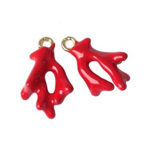 Handcraft Corals Drop Charm for Necklaces Keychains Crafting Sturdy Alloy Accessory