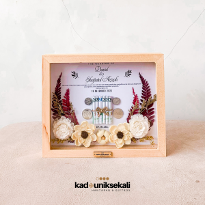 Bingkai Mahar Uang 10R / Souvenir Pernikahan / Kado Pernikahan Rustic