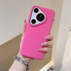Original Liquid Silicone Bumper Soft Phone Case For Huawei Pura70 P70 Pro Ultra Mate 60 50 40 Shockproof Candy Skin Cover Capa
