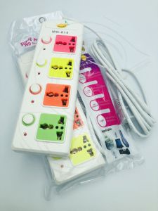 lazada Mango The MG-814-3 is a 4-outlet power strip that supports many types of power plugs and can be used with general electrical appliances