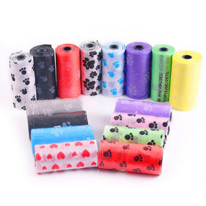 【✅SG stock】15/Roll 300Pcs Disposable Pet Poop Bags Dog & Cat Garbage Cleaning Bag 29*27cm Pet Waste Bag