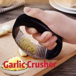 SG SELLER Stainless Steel Manual Garlic Press Crusher Squeezer Tool Masher Kitchen Tools