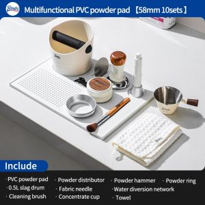 Bincoo Đầm cà phê bộ đa chức năng bột Báo Chí Mat cà phê Bộ dụng cụ cà phê thanh Pad Cà Phê Máy xử lý chống trượt Thảm Silicon Bộ 51mm/58mm