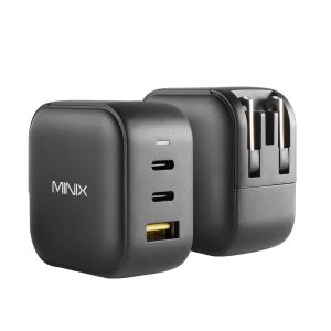 MINIX P1 66W USB-C Travel Charger with Multi Plugs EU/US/AU/UK for iPhone Samsung and More