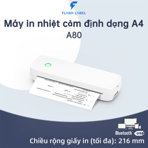 Máy In Nhiệt Đơn Hàng Flashlabel A80 Máy In Vận Đơn Mã Vận Đơn Mã Vạch Phiếu Gửi Hàng