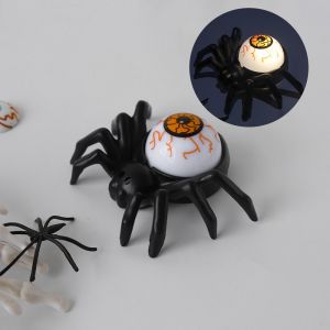 EKILLERLY Burst Eyes Halloween Spider Light Small Interesting Halloween Lamp Luminous Creative LED Night Light Party Decor