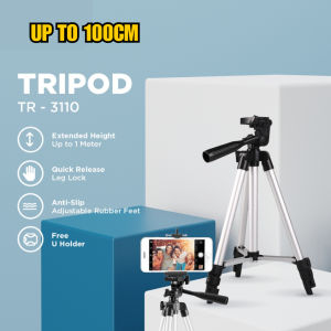 Tripod Konten Kreator HP Tinggi 100 cm 1 Meter Holder U Kaki Stabilizer