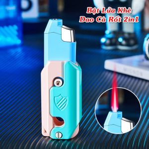 bật lửa đồ chơi vô tri 2in1 ( bật lửa cà rốt ) - xài gas