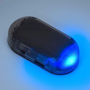1x Universal Solar Powerd Simulated Alarm Light Auto Anti-theft Warning LED Flashing Security Lamp Car Accessories