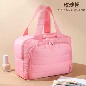 [SG Local Stock]Portable Large Capacity Cosmetic Bag Travel Cosmetics Toiletries Organizer Bag Beauty Tools Storage Bags