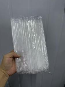 Merkon Thin straw 100pcs Individually Packed Slim Pointed Hard Straw 21 and 23cm Drinkware Plastic juice and shakes