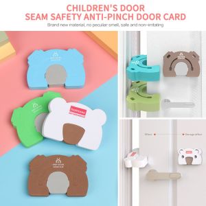 ENCOUNT Kitchen Bedroom Foam Door Clip Guard Finger Protector Baby Kids Safety Door Stopper