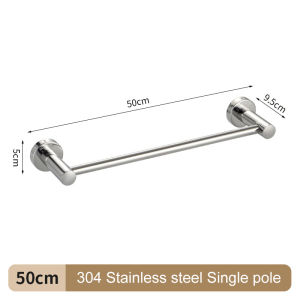 Stainless Steel Towel Rack Single&Double Bar Bathroom Accessories Towel Rail Kitchen Wall Cloth Holder