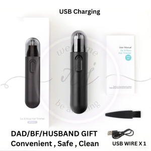 Nose Hair Trimmer Pemotong Bulu Hidung Men Grooming Remove Nose Hair Shaver Cut Fast Easy充电式电动鼻毛修剪器