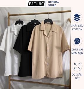 Áo sơ mi ngắn tay form rộng chất liệu vải lụa cao cấp không nhăn màu trắng đen phong cách Hàn Quốc