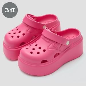 [Free Shipping] Solid-Color WomenS Summer Outdoor Thick-Soled Breathable Non-Stuffy Non-Slip Height-Enhancing Sandals