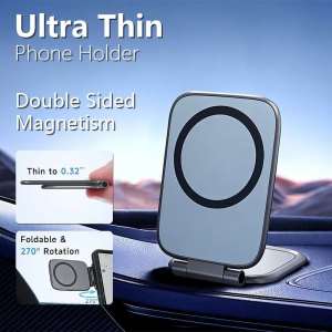 ✅100% Original AMZ 2026 New Car Magnetic Phone Holder Foldable Anti-shake Navigation Vehicle Mounted Mobile