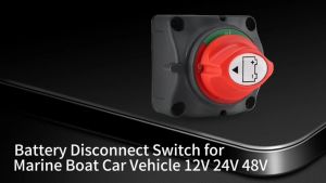 Car Battery Switch Rotary Disconnect Safe Cut Off Power Isolator for Motorcycle Boat Auto Truck Battery Circuit Breaker Parts