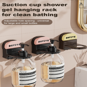 ✨[Shower Storage Rack] Punch-Free Suction Cup Hanger/Wall Shower Gel Rack/Wall Bottle Hanger/Hand Soap Shower Gel Hanger/Shower Gel Storage Rack/Shower Gel Hanger/Bathroom Storage Rack/Hanger/Bottle Mouth Rack