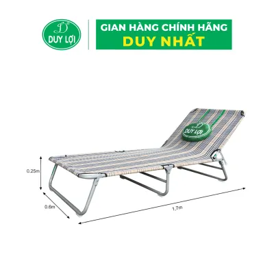 GIƯỜNG - GHẾ XẾP THÉP DUY LỢI CỠ NHỎ (QUÀ TẶNG 10 MÓC ÁO KÉP NHỰA CAO CẤP DUY LỢI)