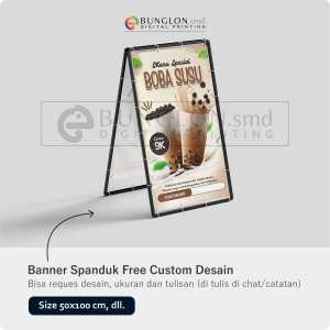 PRINT CETAK SPANDUK BANNER MENU SPESIAL BOBA CUSTOM