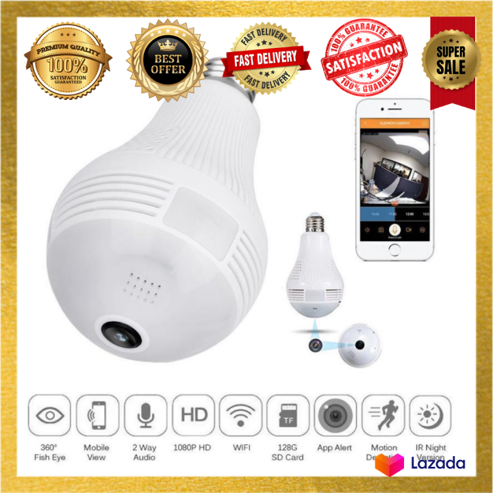 cctv camera wifi 360°Panoramic Wireless IP Camera Bulb CCTV WIFI