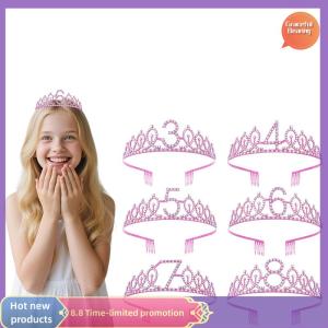 Graceful Girls Birthday Party Princesses Crowns Alloys Adjustable Headbands For Birthday Celebrations