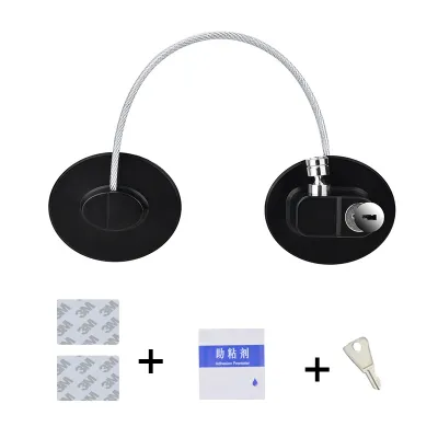 【🇲🇾Stock 】Child Baby Safety Fridge lock Stainless Steel Anti-Theft Safety Lock Non-punching Chain Lock Kids Safety Protection Security Lock 兒童安全鎖