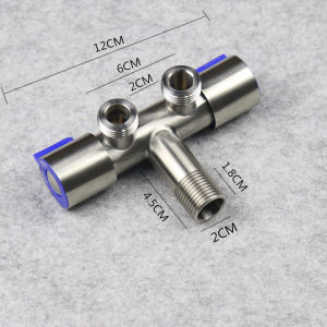 VAN 2 CỔNG 2 NỐI MÁY GIẶT. Chất liệu Inox 304 va 2 điều khiển riêng biệt. One Mall