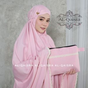 COD Mukena Dewasa Polos Katun Jumbo Rajut Travelling