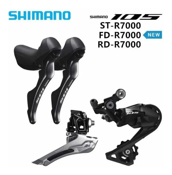 Shimano 105 STI R7000 2 x 11 shifter with shifteR cables And