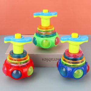 Spinning tops Gyro Tops Multicolor Spining Toy with Launcher Flashing Rotating Lights Toys for Kids Musical Toy