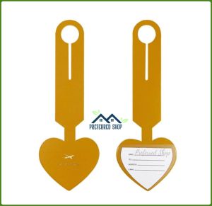 PREFERRED SHOP 1pc Love Heart Luggage BagTag Portable Tag PU Leather Tags Suitcase ID Address Holder Baggage Boarding Tag