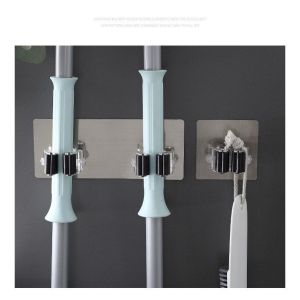 BY709 Mop Holder  Penjepit Gantungan Sapu Pel Kamar Mandi 2 SLOT