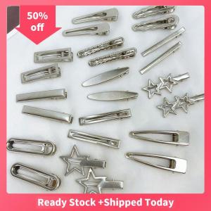 🔥🔥🔥sjqgqx 8pcs Girl Hair Pins Metal Duckbill Clip Women Hair Clips Side Bangs Female Ladies Barrettes Hair Accessories