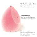 QUANFAN Total Face Blending Sponge, Latex-Free Makeup Sponge With Angled & Rounded Sides For Concealer Or Foundation, Microfiber Velvet Powder Sponge Beauty Blender. 