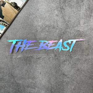 The Beast Motorcycle Reflective Waterproof Decals Bicycle Laser Engraved Sticker Car Body Decorative Sticker for Xmax 300 Aerox V2 V3 Nmax 155 125