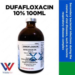 Dufafloxacin 100ml 10% by Dutch Farm for Animal Infection
