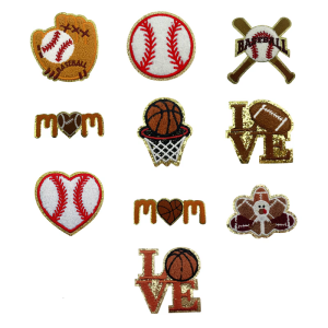 Softball thêu miếng dán ủi bóng chày miếng dán ủi miếng vá để may vào thêu miếng vá đính cho quần áo