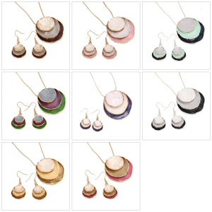 Flower Set Chain Necklace Women Office Wear Accessories Suitable for Business Meetings and Social Gatherings