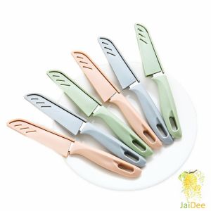 J.D. มีดเล็ก มีสแตนเลส มีดหั่น มีด มีดปอกผลไม้ มีดทำครัว มีดพกพา มีดหลากสี Fruit Knife